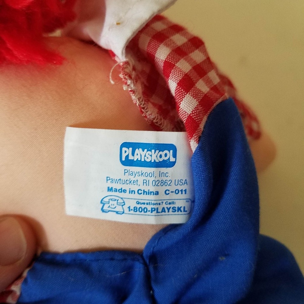 Raggedy Ann Johnny Gruelle Hasbro Softies and Andy Playskool‎ 12" Vintage Dolls - Picture 15 of 16